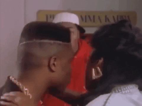 Gif: Bz Markie in the "Just a Friend" video