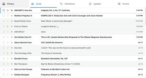 When designer email software doesn't work out: My Gmail inbox tabs hack